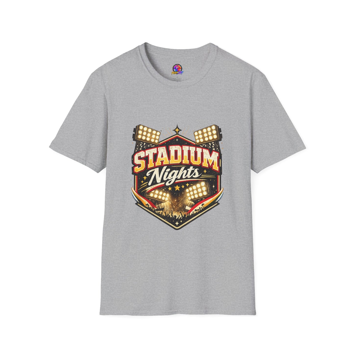 Stadium Nights T-Shirt — Vintage Sports Lights Graphic Tee
