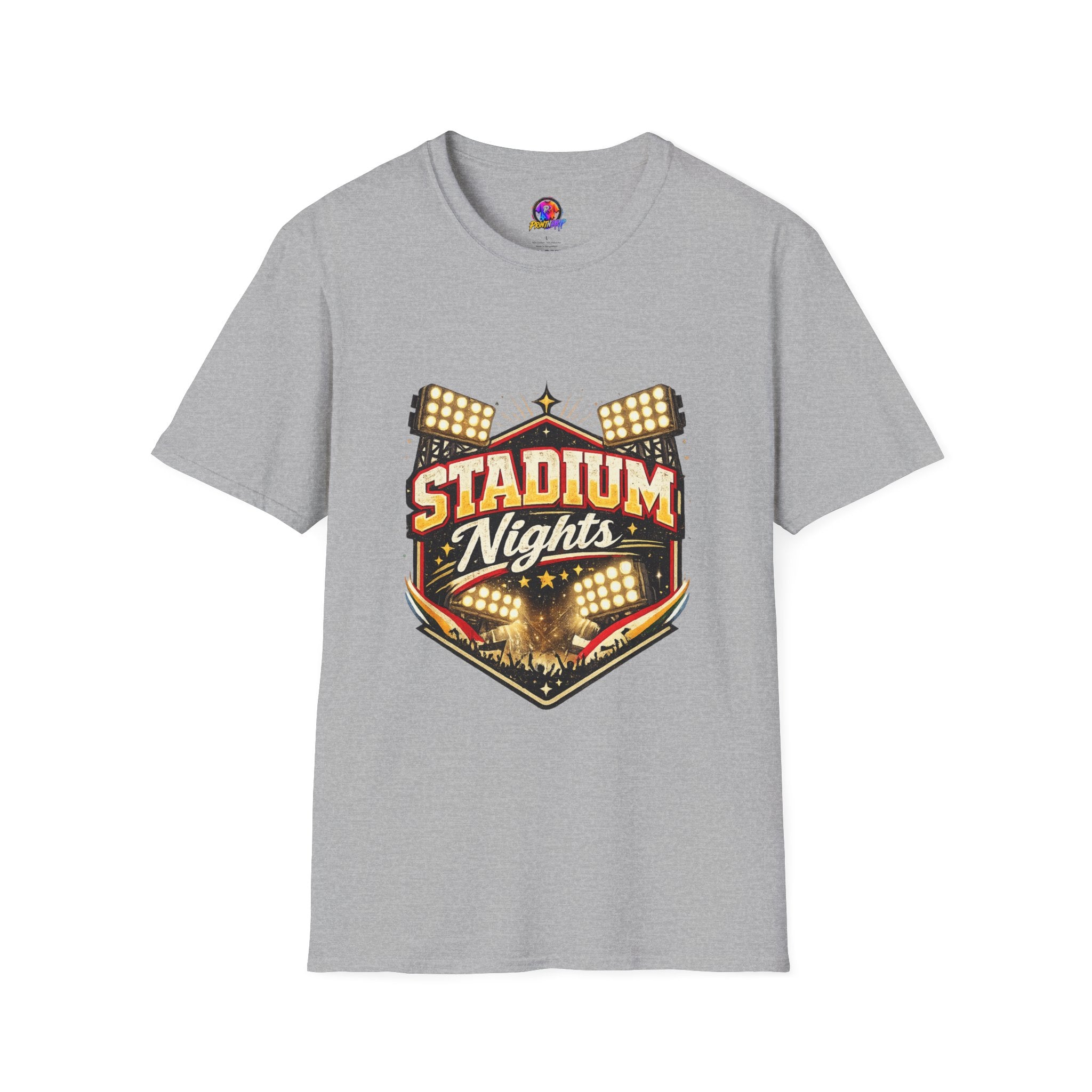 Stadium Nights T-Shirt — Vintage Sports Lights Graphic Tee