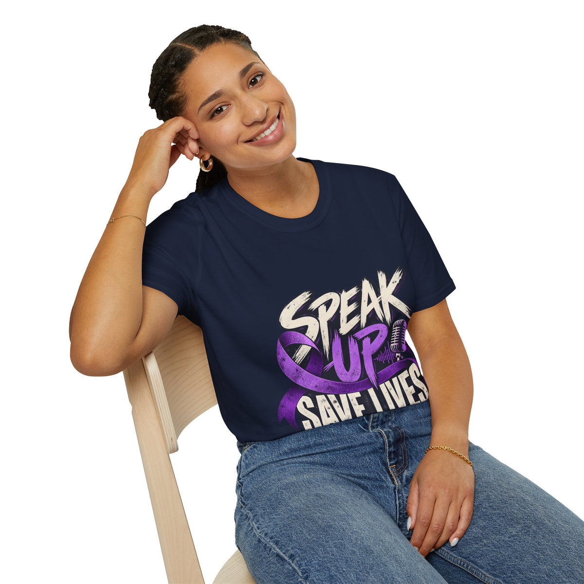 Speak Up Save Lives Domestic Violence Awareness T-Shirt