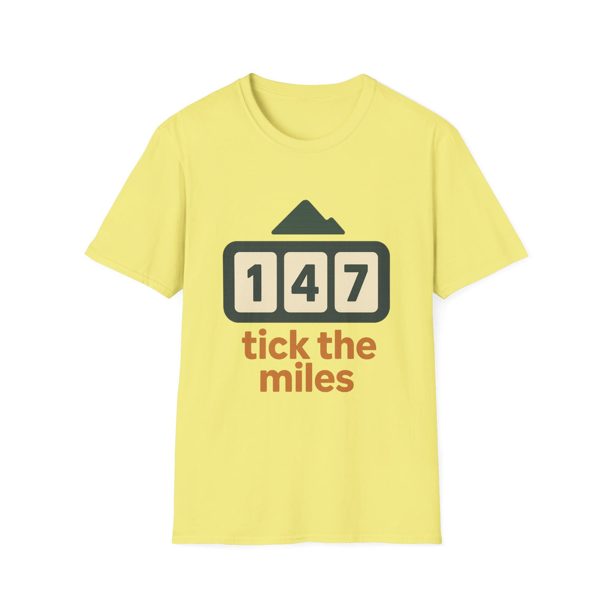 T-Shirt — 'Tick the Miles' Mileage Counter Graphic Tee - Trending Now - September 2026