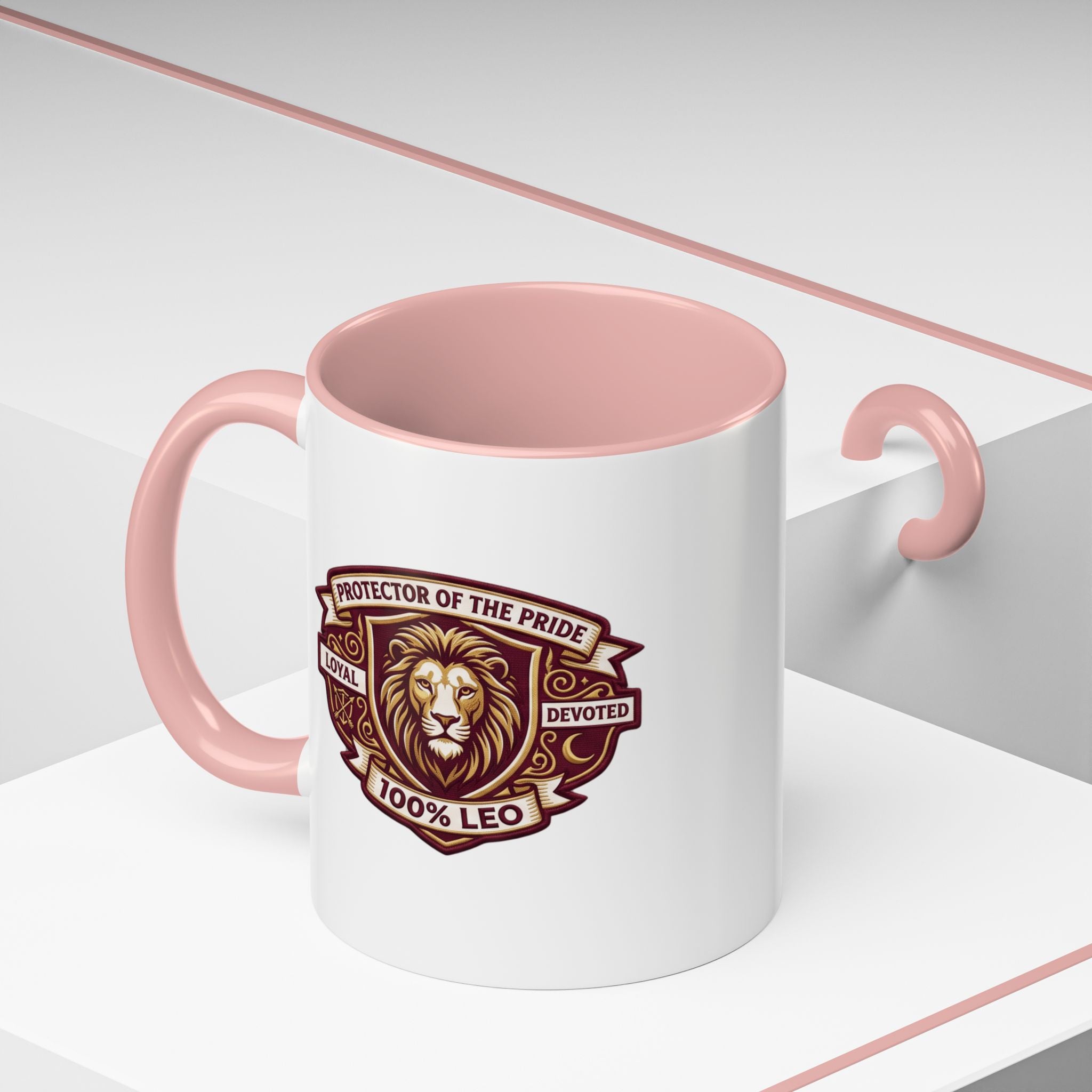 Leo Zodiac Coffee Mug — "Protector of the Pride" Lion Design (11/15 oz)