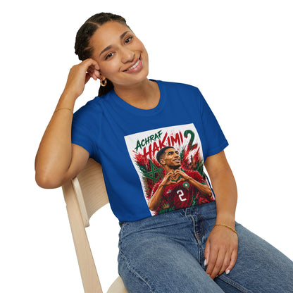 Achraf Hakimi #2 Soccer T-Shirt — Morocco Football Fan Tee
