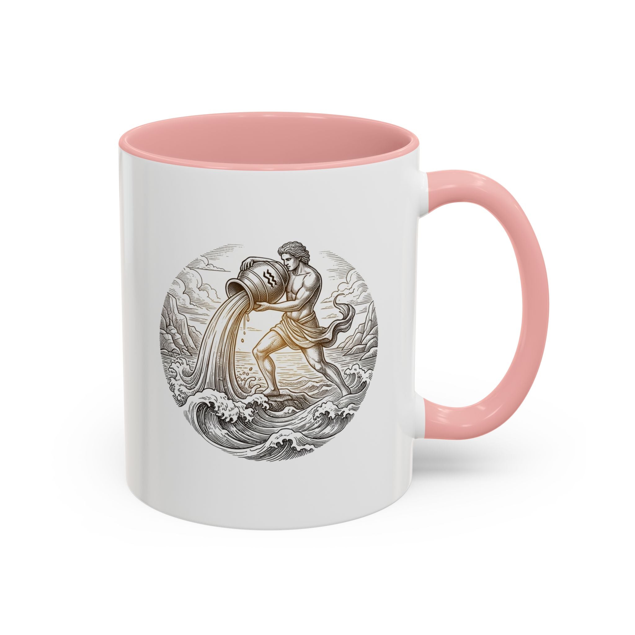 Aquarius Zodiac Coffee Mug — Astrology Sign Accent Mug