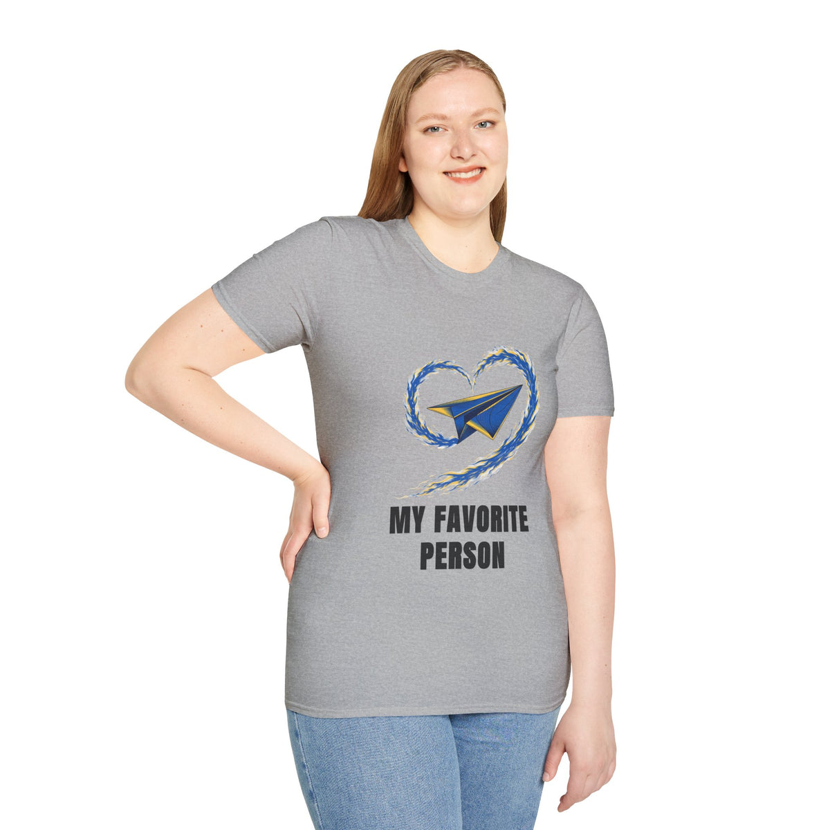 Paper Plane Heart T-Shirt — “My Favorite Person” Graphic Tee - Trending Now - August 2026