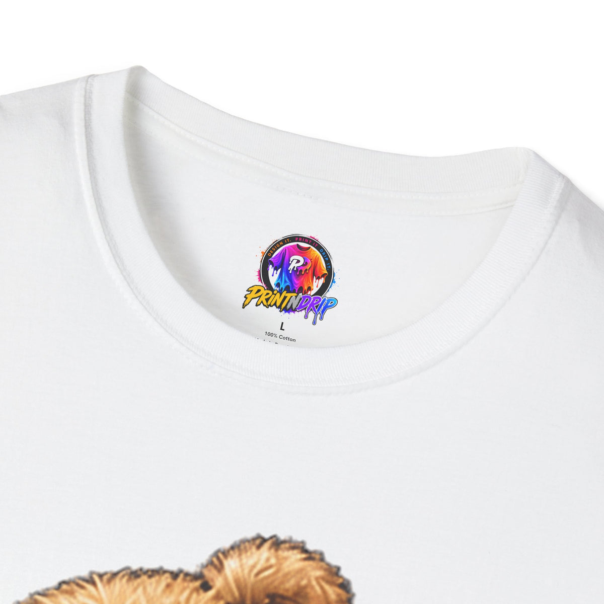 Childhood Cancer Awareness Teddy T-Shirt — "Stronger Brighter Kinder Braver"