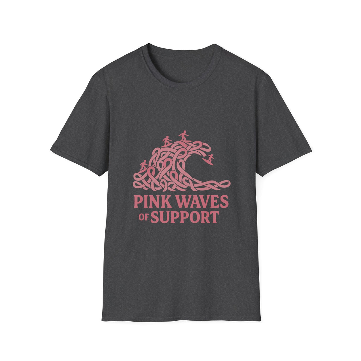 Pink Waves of Support T-Shirt — Breast Cancer Awareness Pink Wave Tee - Trending Now - October 2026