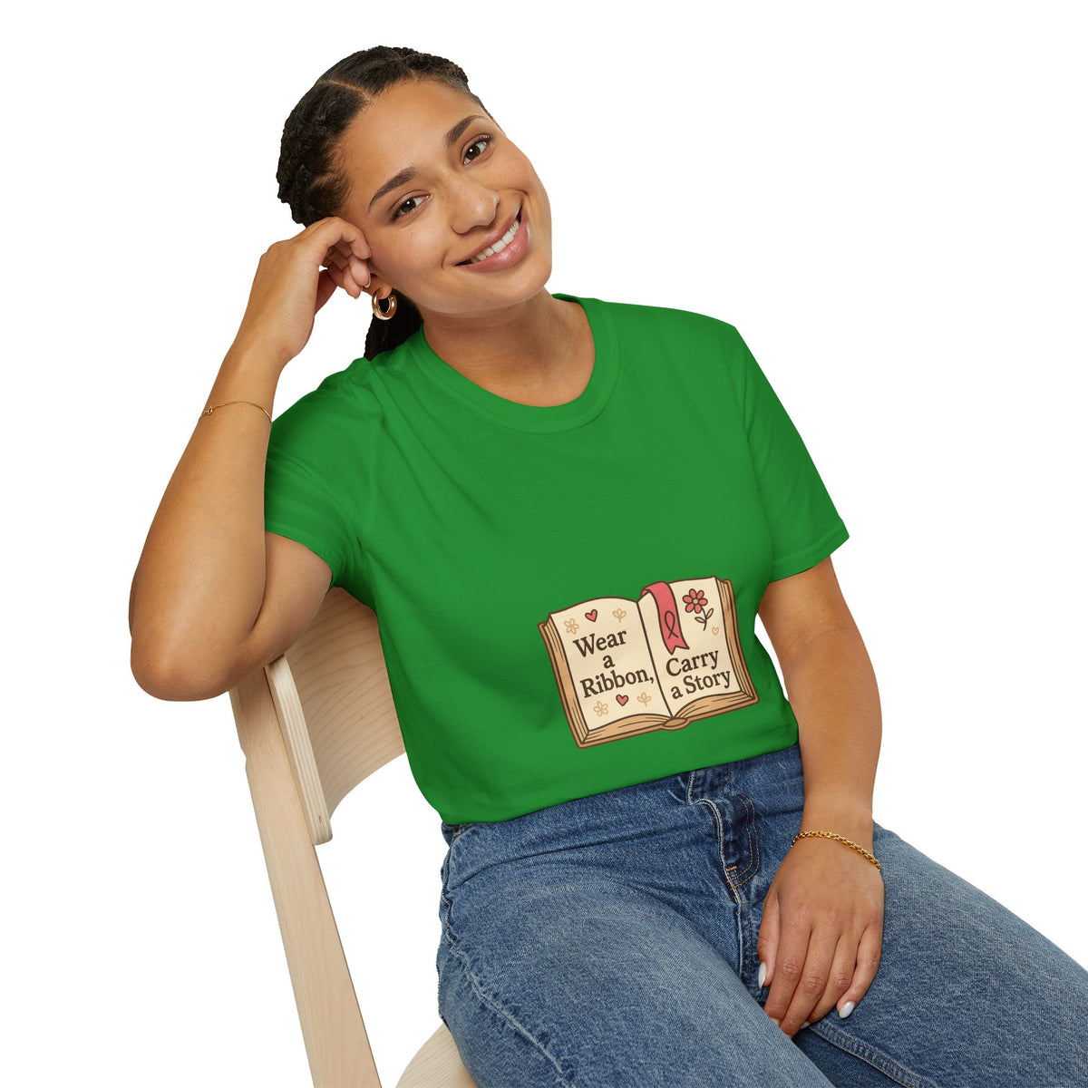 Book Lover T‑Shirt — "Wear a Ribbon, Carry a Story" Vintage Open Book Design - Trending Now - October 2026