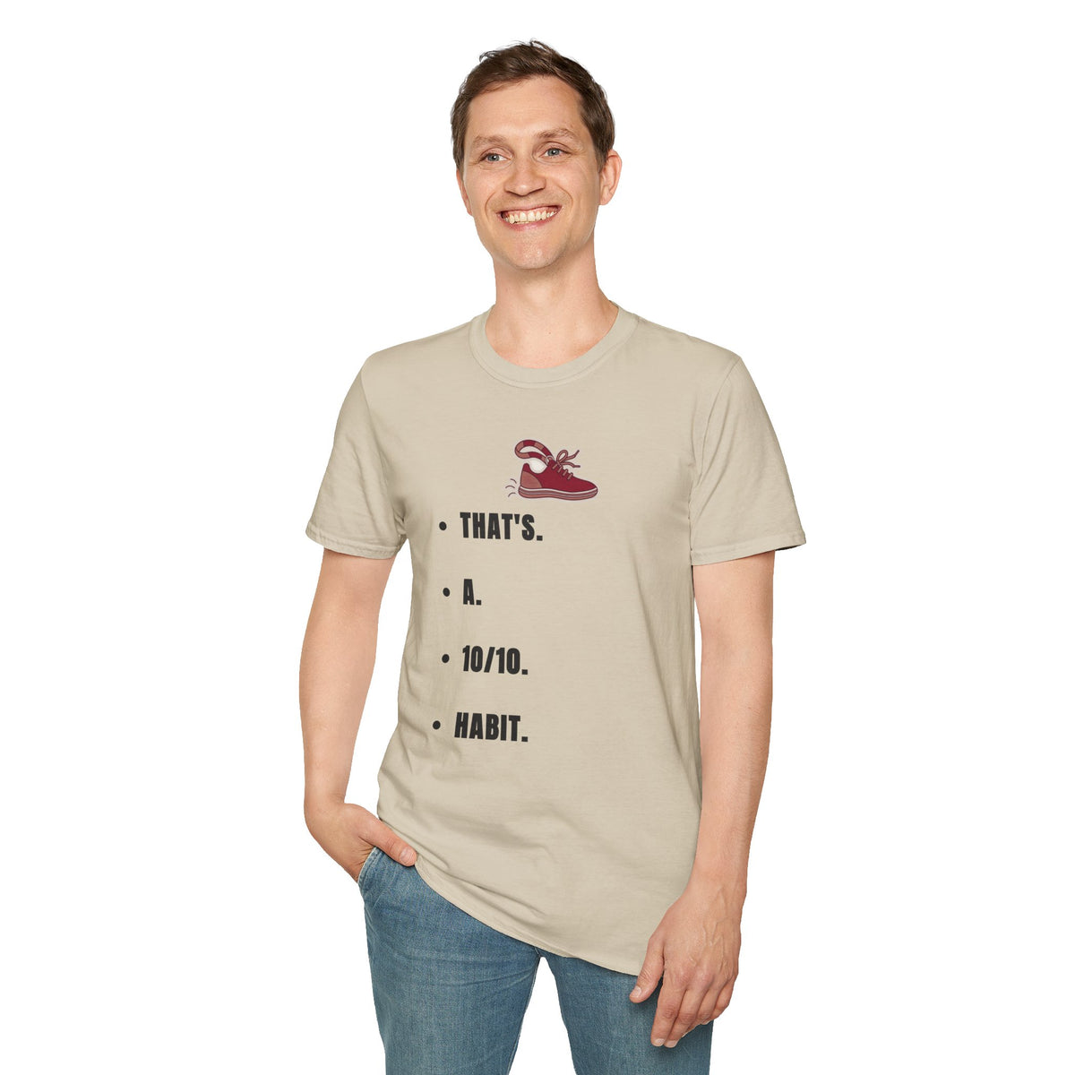 T-Shirt — Minimal 'That's a Habit' Sneaker Graphic Tee - Trending Now - September 2026