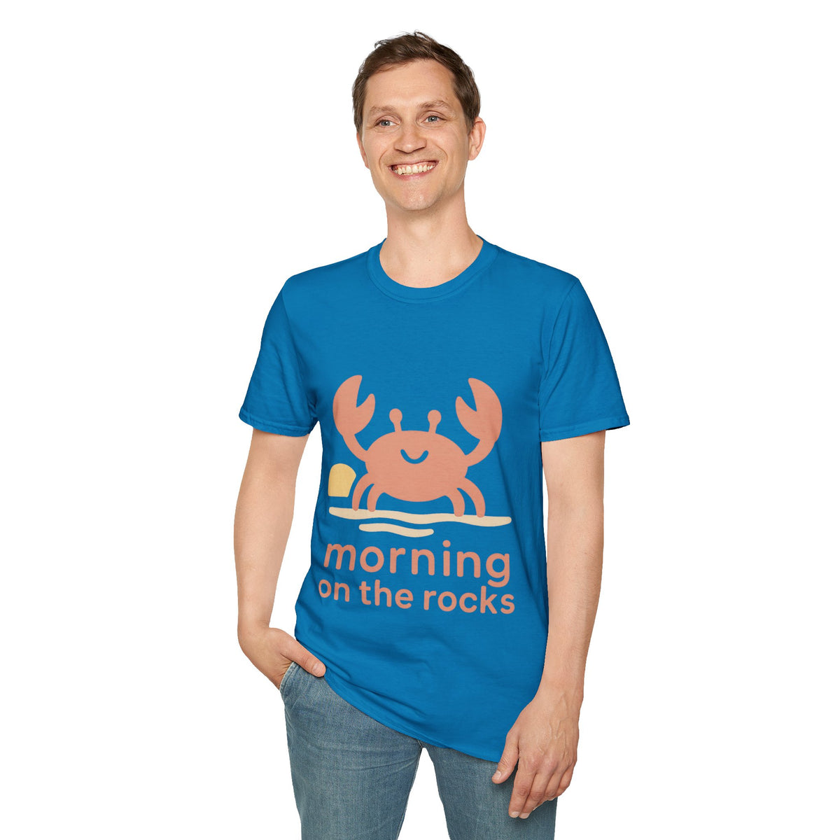 Cute Crab Morning on the Coast Graphic Tee - Trending Now - September 2026