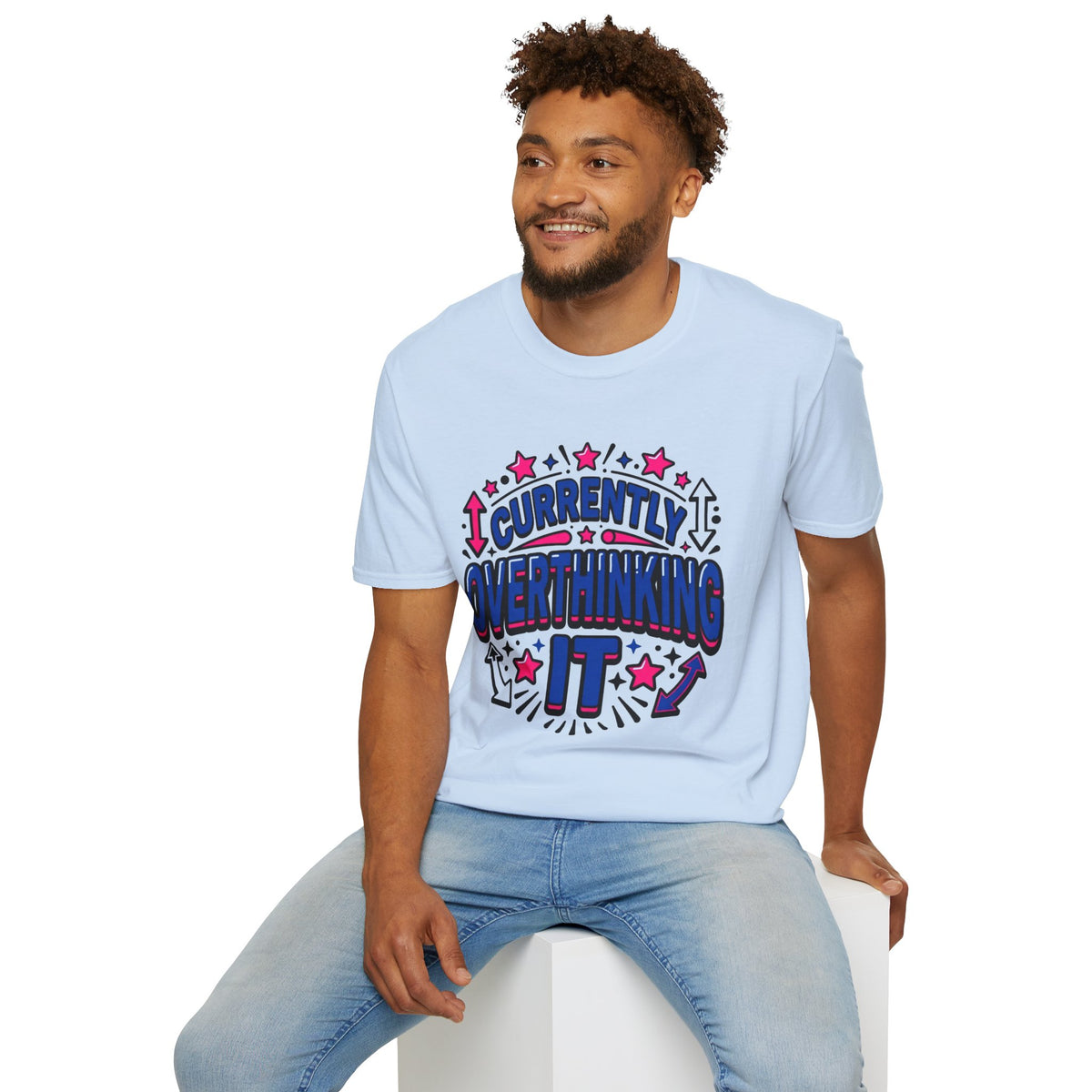 Currently Celebrating T-Shirt — Retro Neon Festival Graphic Tee - Trending Now - August 2026