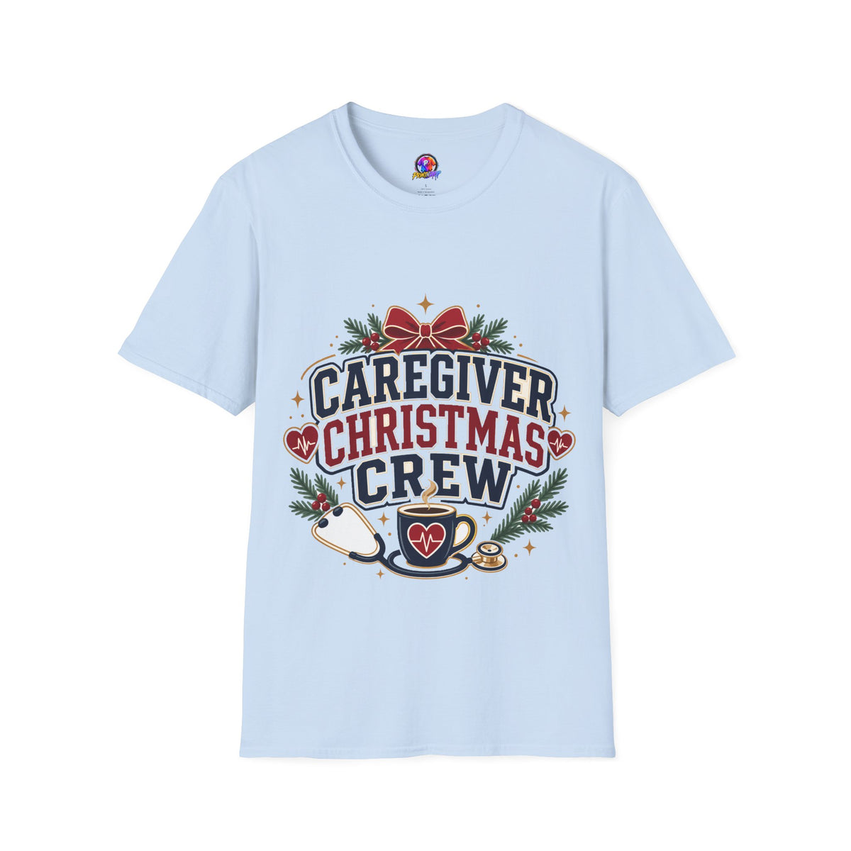 Caregiver Christmas Crew T-Shirt — Holiday Nurse & Caregiver Gift