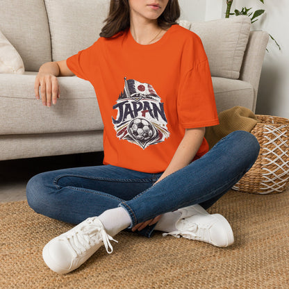 Japan Soccer T-Shirt – Vintage Flag & Crest Football Tee