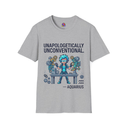 Unapologetically Unconventional T-Shirt — Quirky Steampunk Inventor Graphic Tee