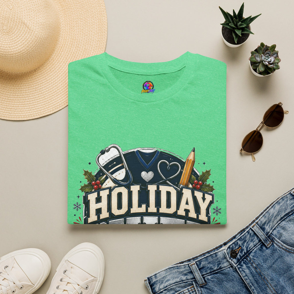 Holiday Shift Survivor T-Shirt — Nurse & Healthcare Worker Gift