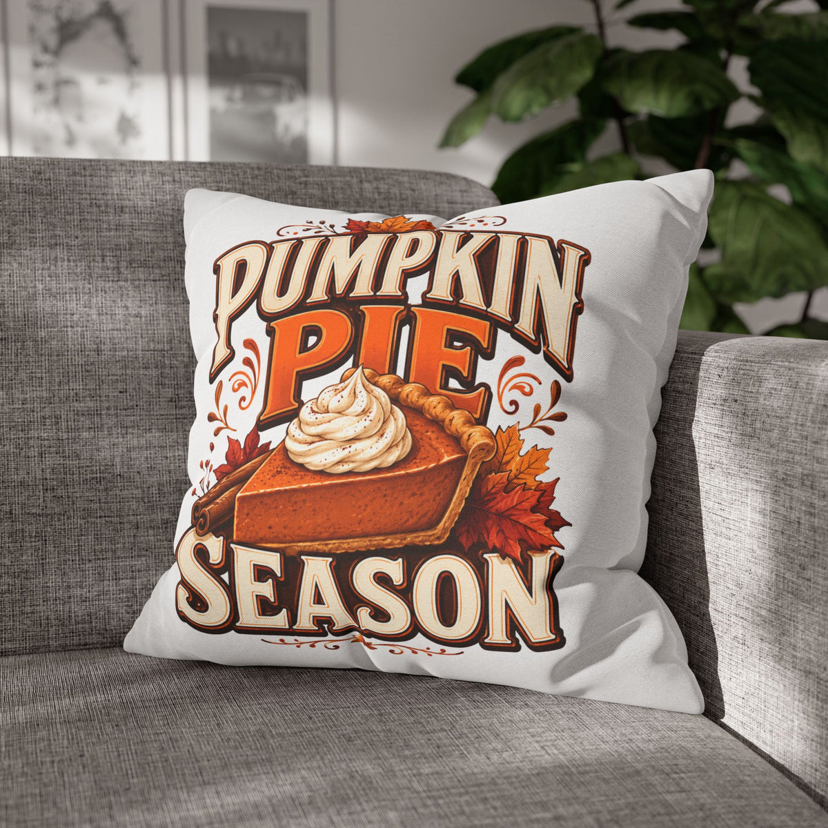 Thanksgiving Pumpkin Pie Season Decorative Pillowcase
