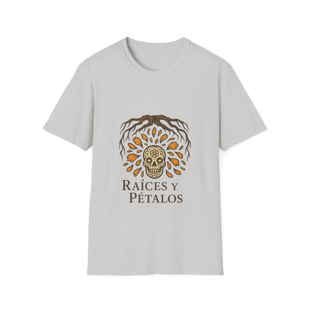 Raíces y Pétalos T-Shirt — Botanical Logo Tee - Trending Now - October 2026