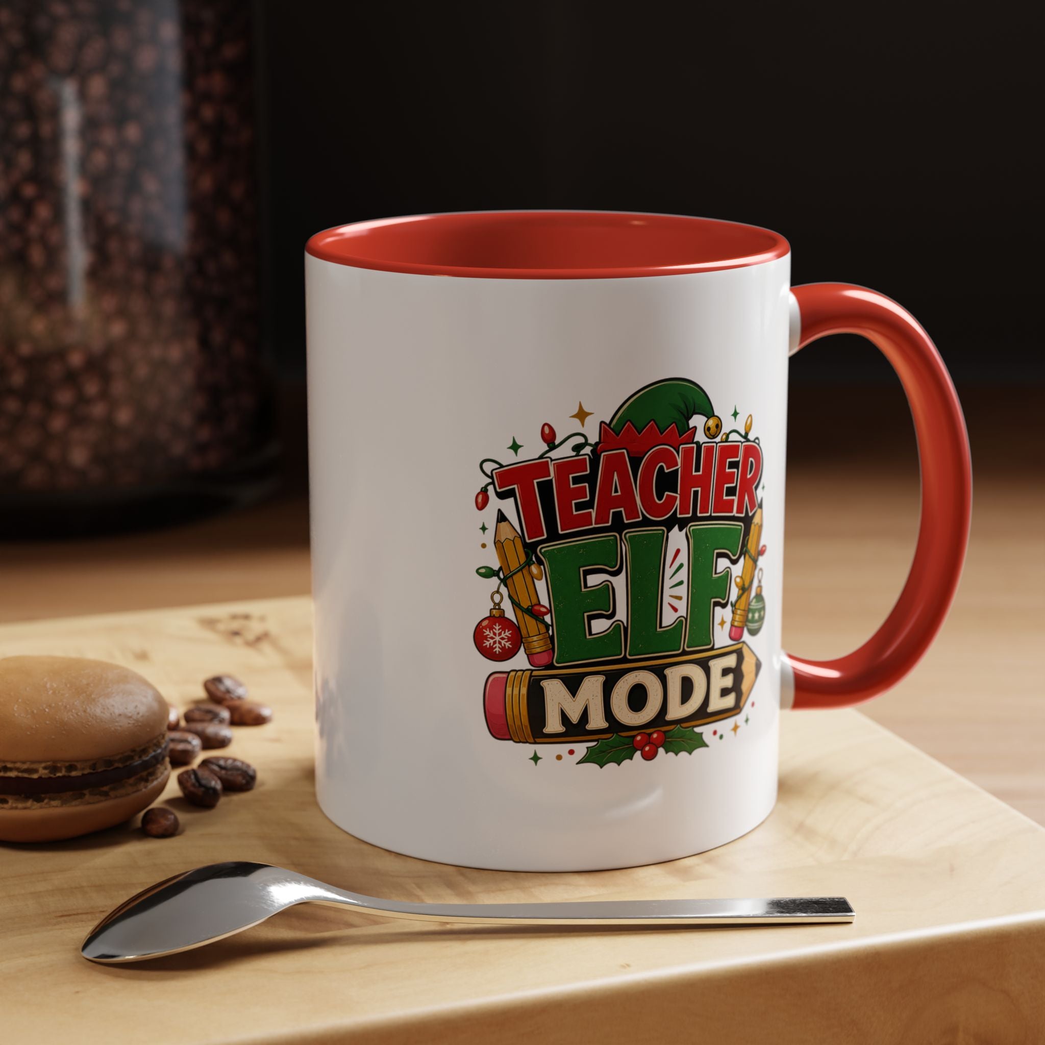 Teacher Elf Mode Coffee Mug — Christmas Teacher Holiday Gift