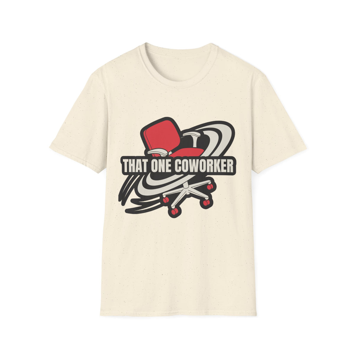 "That One Coworker" Graphic T-Shirt – Funny Office Chair Skateboard Tee - Trending Now - August 2026