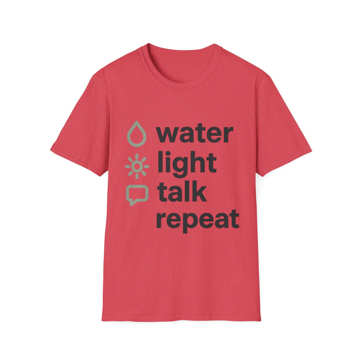 Eco Icons T-Shirt — Minimal 'water • light • forest' Graphic Tee - Trending Now - September 2026