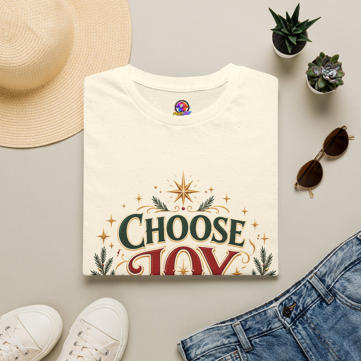 Choose Joy This Christmas T-Shirt — Festive Holiday Graphic Tee