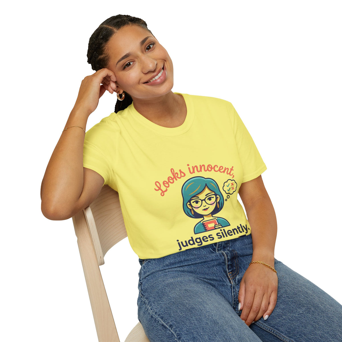 Looks Innocent Virgo T-Shirt — Funny Zodiac Graphic Tee for Virgo Women