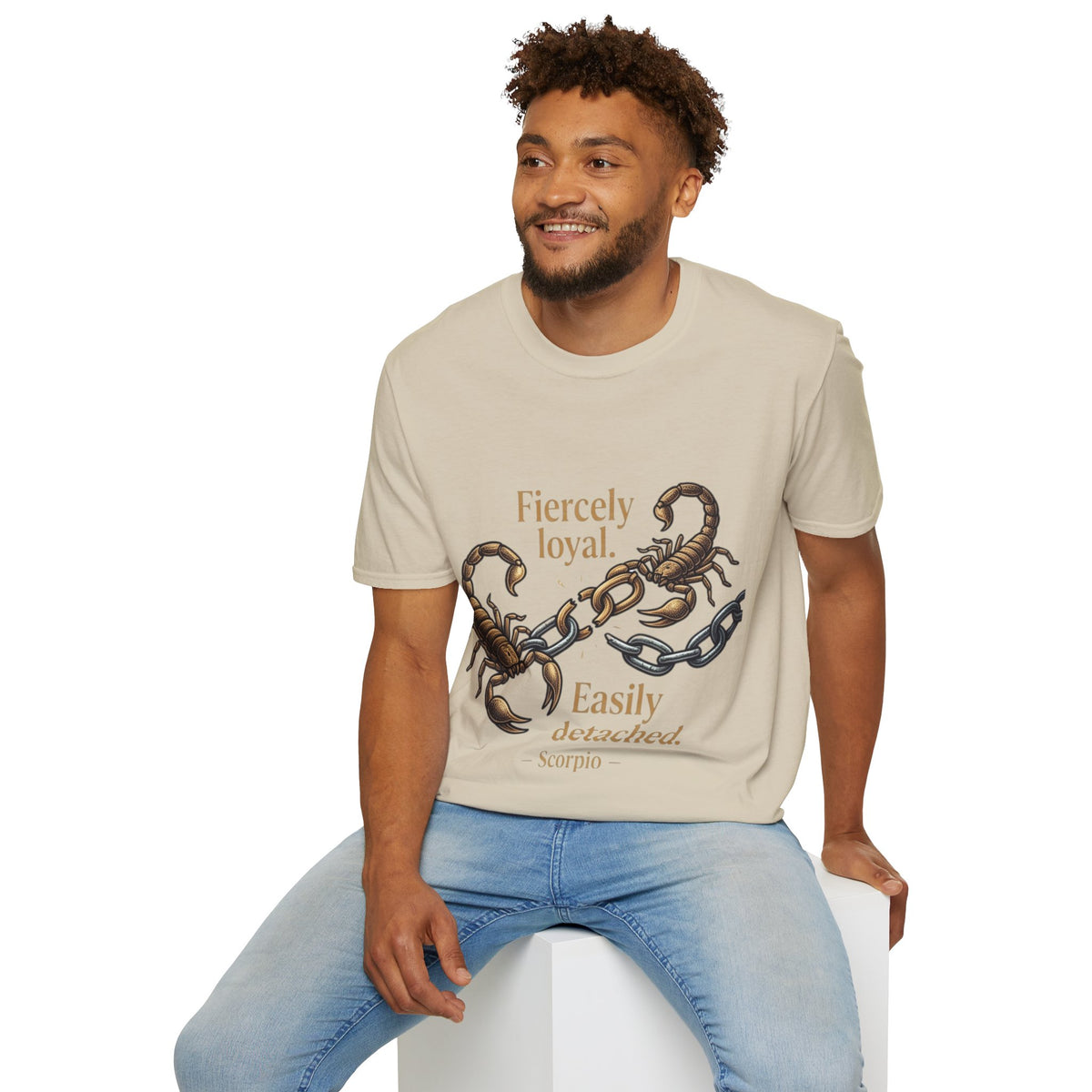 Scorpio T-Shirt — Fiercely Loyal, Easily Detached Zodiac Tee