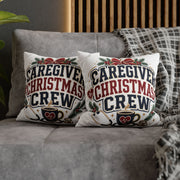 Caregiver Christmas Crew Pillowcase Modern Day Christmas – Festive Nurse & Healthcare Gift