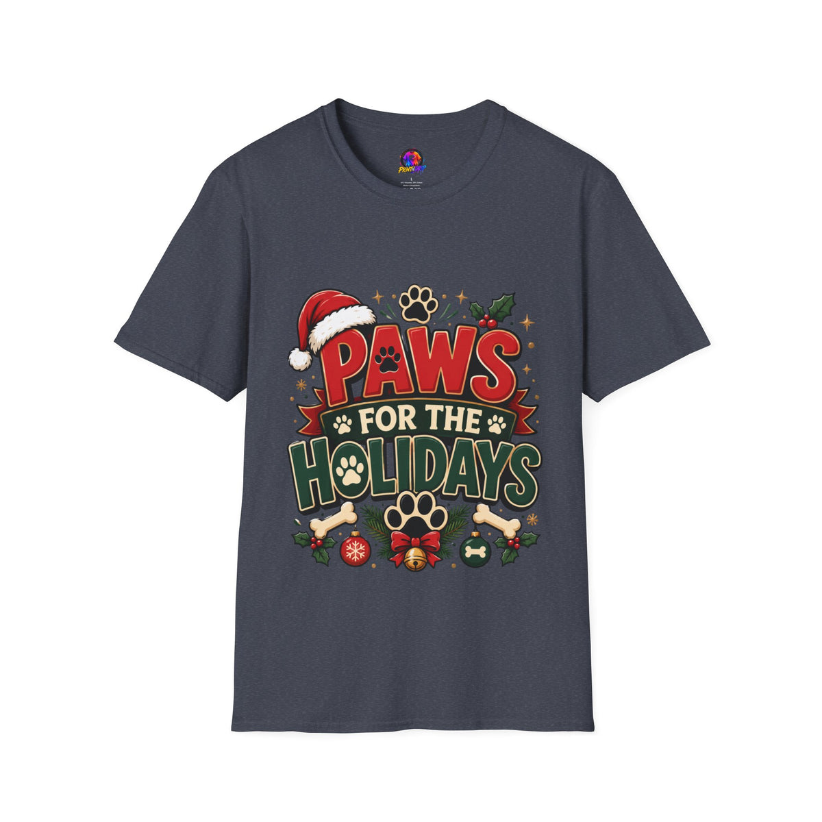 Paws for the Holidays T-Shirt — Festive Christmas Pet Lover Tee