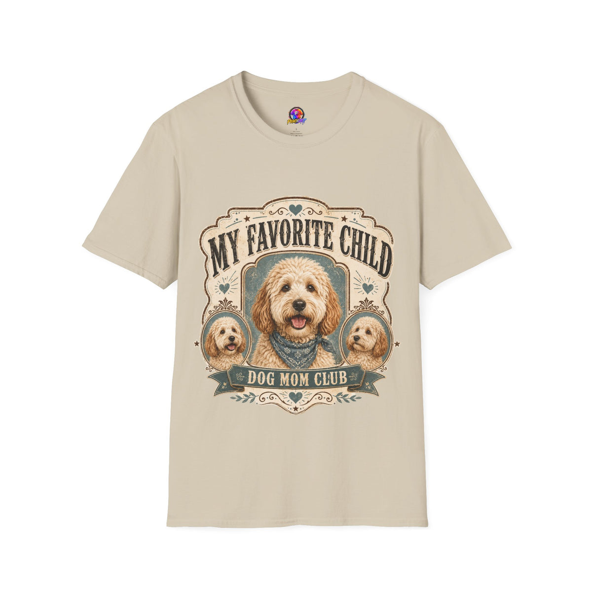 T-Shirt — "My Favorite Child" Dog Mom Club Graphic Tee
