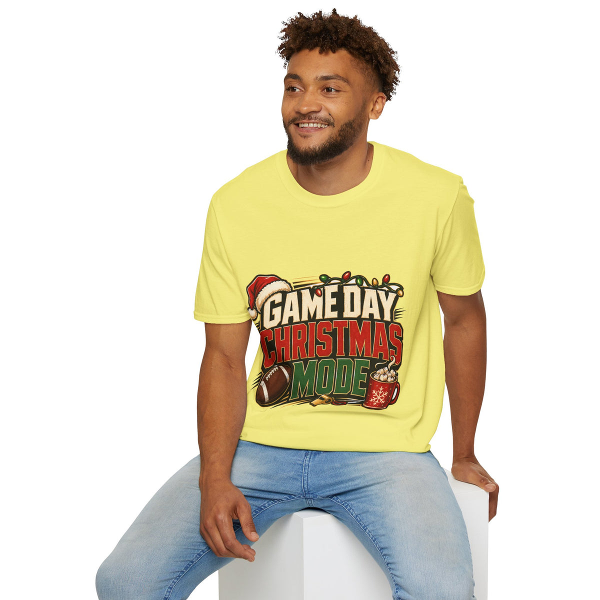 Game Day Christmas T-Shirt — Football Holiday Mode Tee