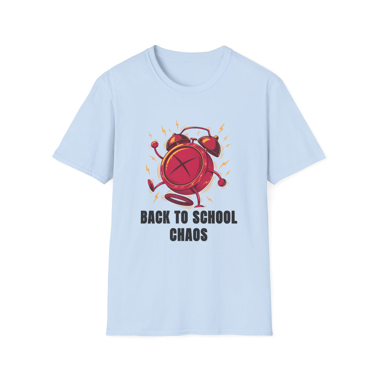 Back to School Chaos T-Shirt — Funny Alarm Clock Graphic Tee - Trending Now - August 2026