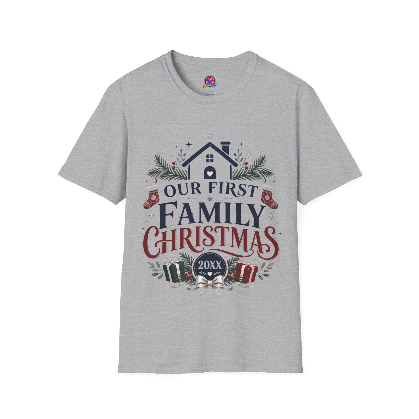 T-Shirt — Our First Family Christmas Personalized Tee