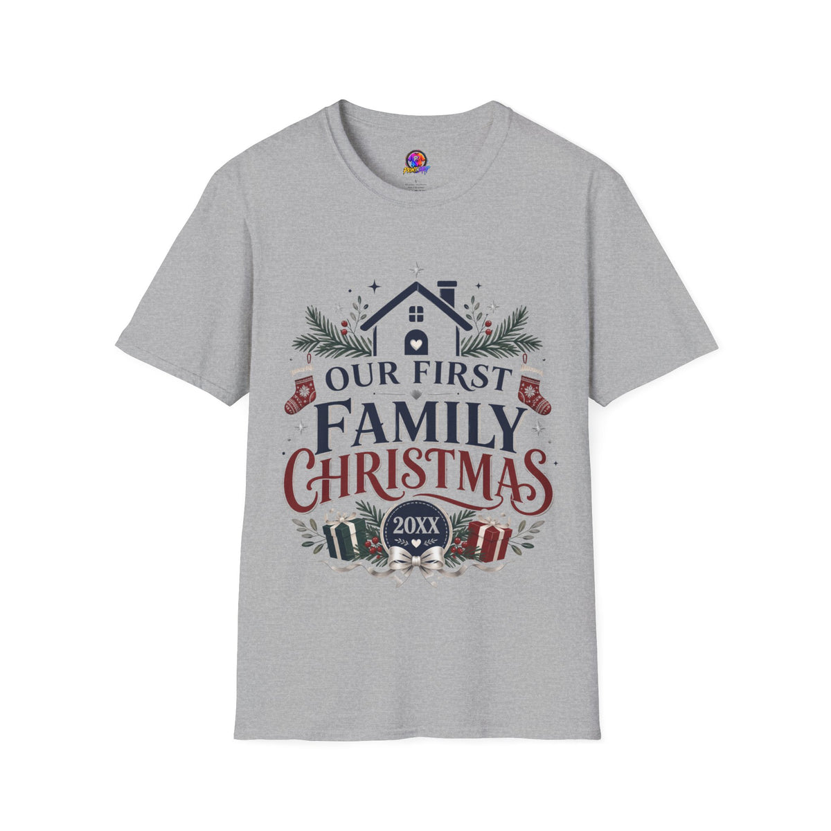 T-Shirt — Our First Family Christmas Personalized Tee