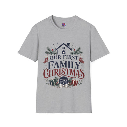 T-Shirt — Our First Family Christmas Personalized Tee
