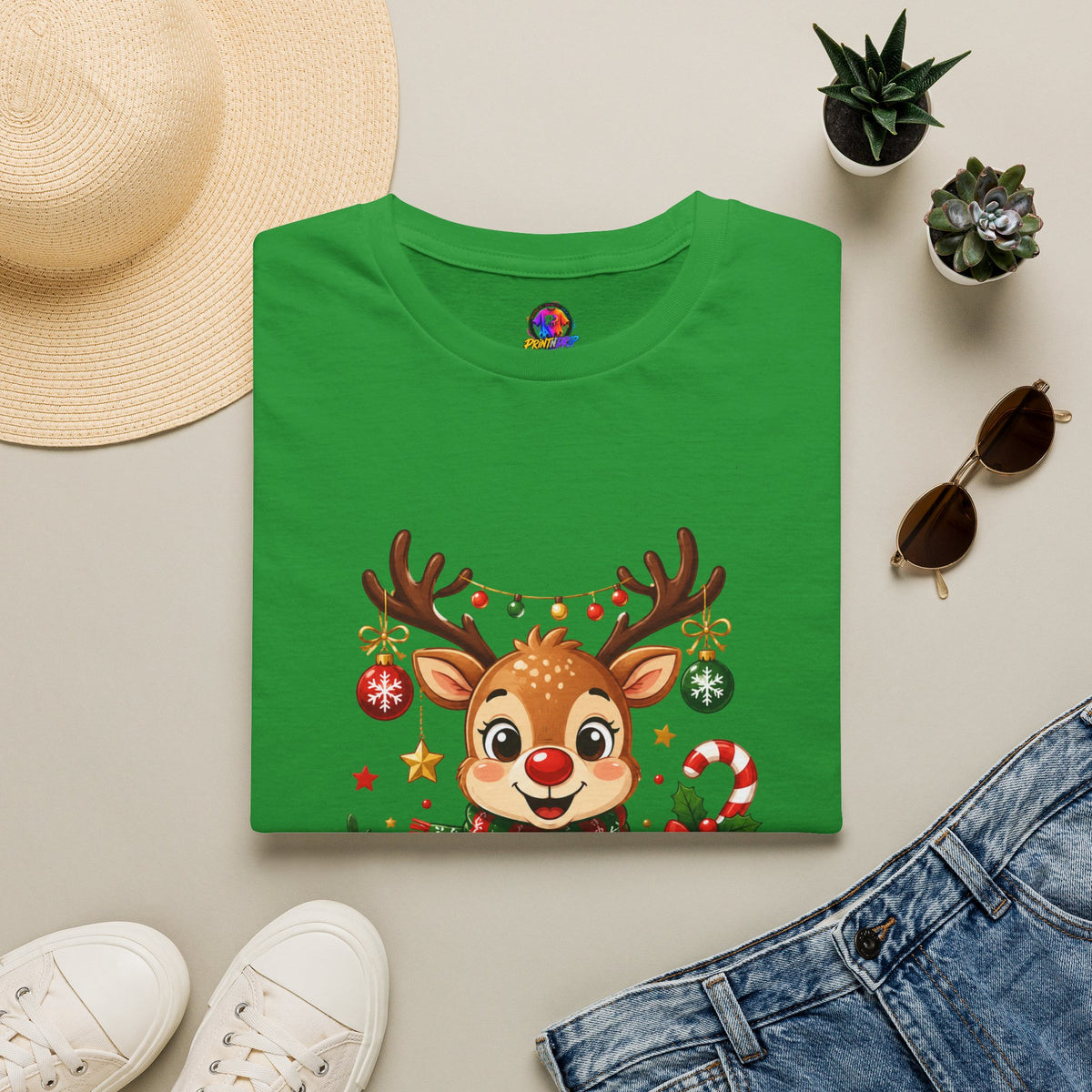 Little Reindeer T-Shirt — Cute Christmas Holiday Kids & Family Shirt