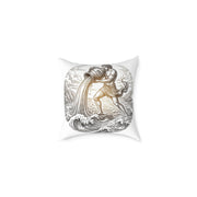 Aquarius Zodiac Pillow — Water-Bearer Astrology Throw Pillow