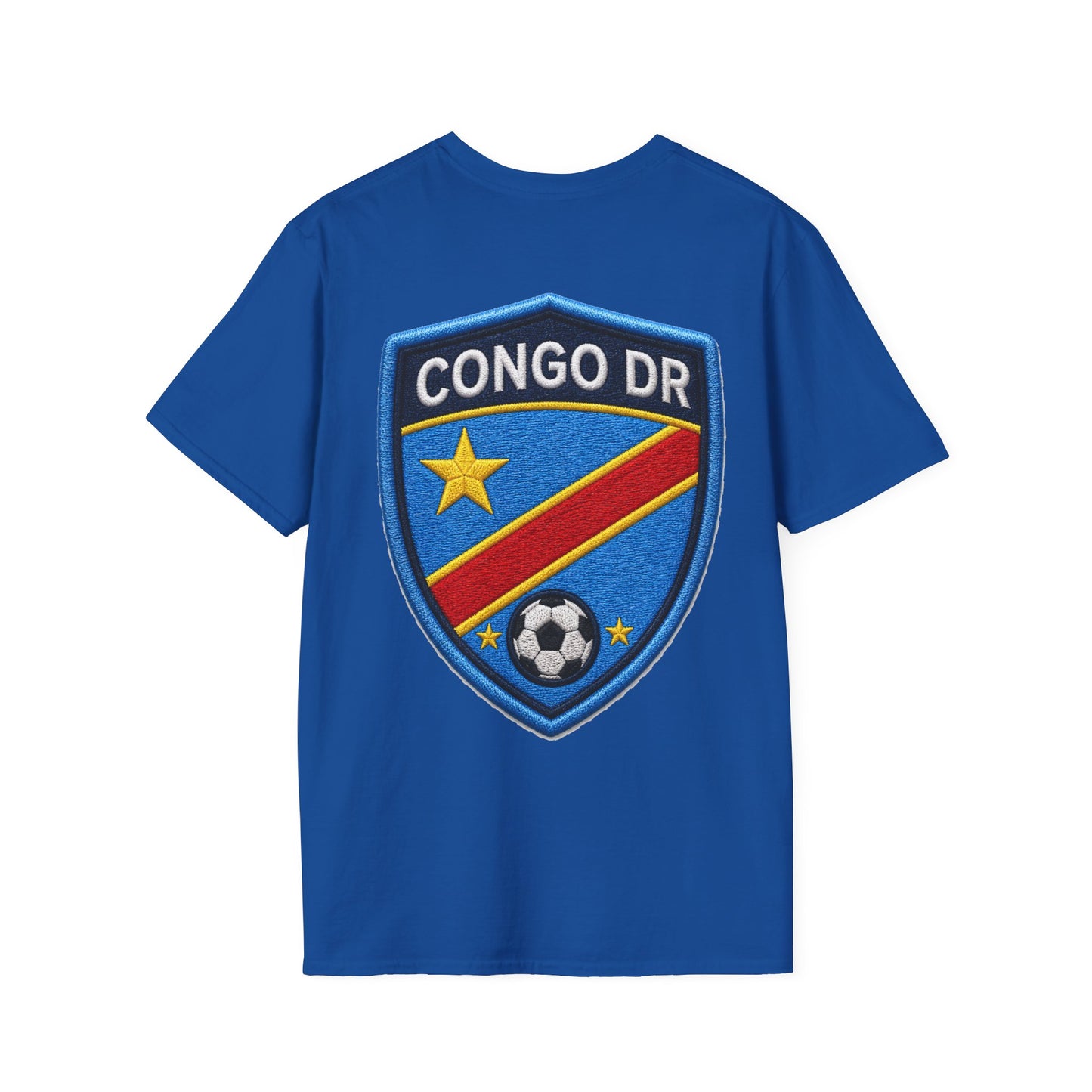 Congo Soccer T-Shirt — Congo Blue Rise Football Fan Tee