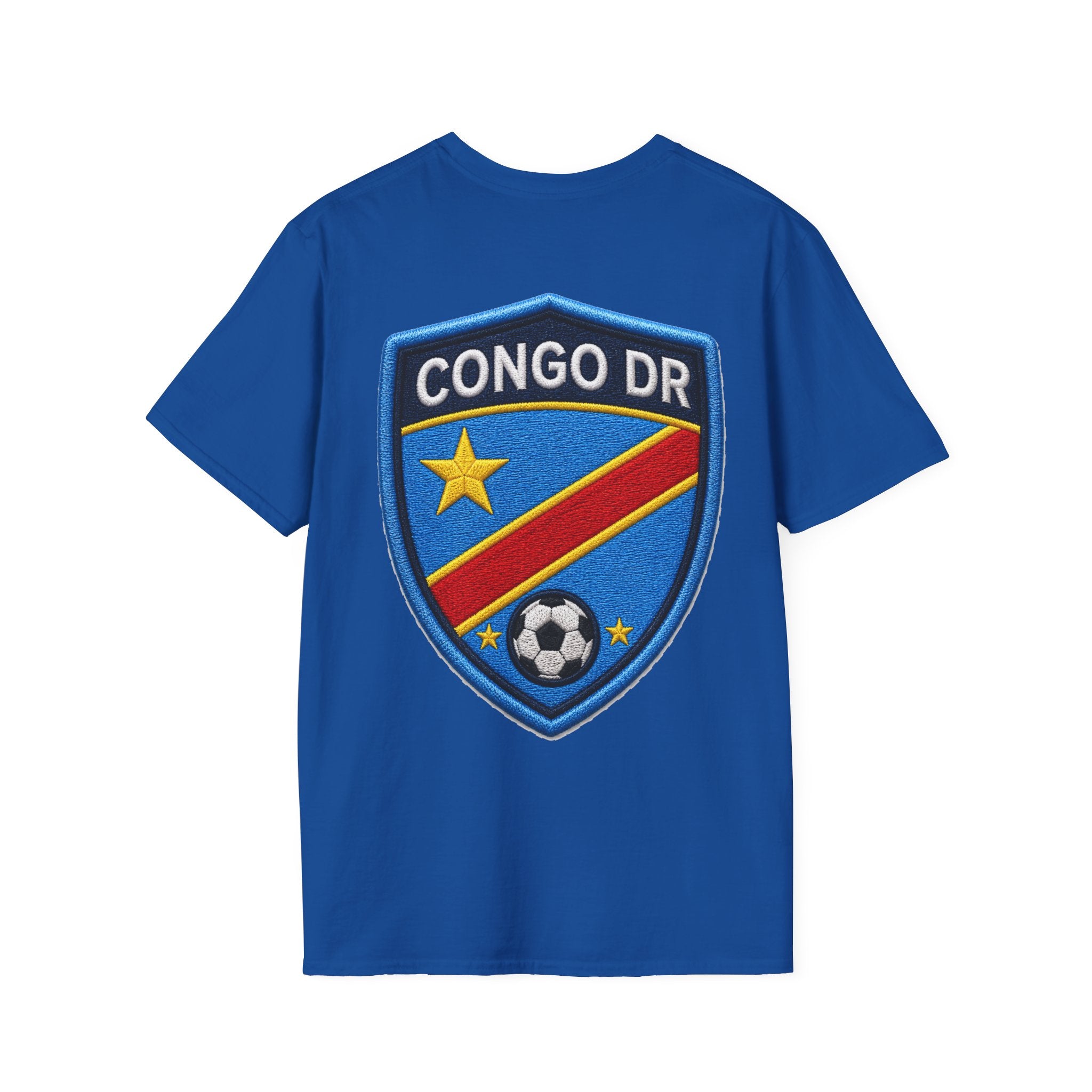 Congo Soccer T-Shirt — Congo Blue Rise Football Fan Tee