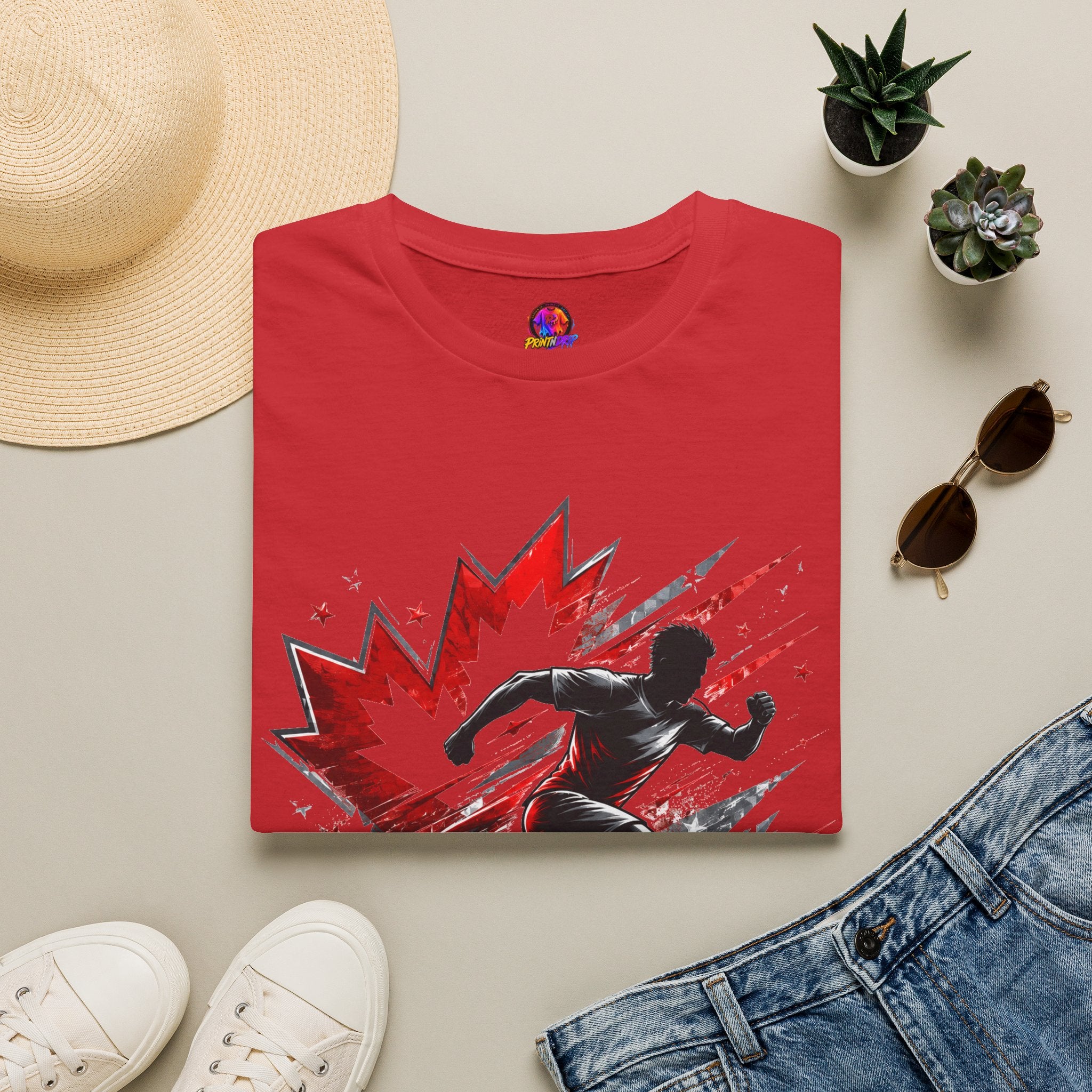 Canada Northern Force Running T‑Shirt — Canada Maple Runner Athletic Tee