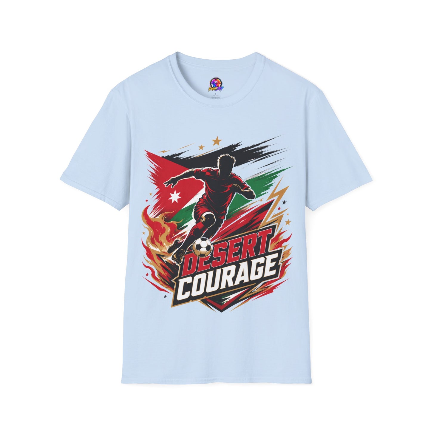 Jordan Soccer T‑Shirt — Desert Courage Flag Design