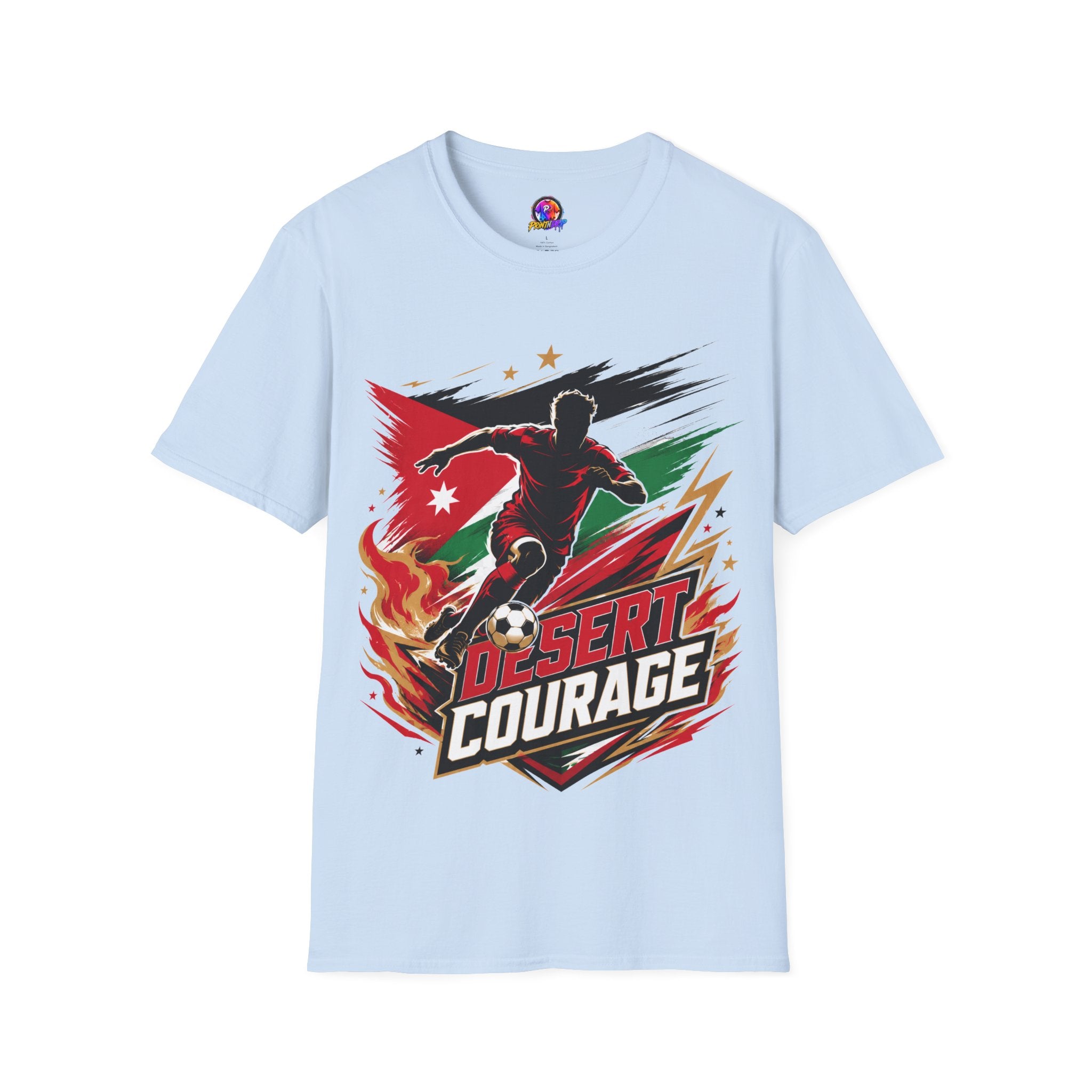 Jordan Soccer T‑Shirt — Desert Courage Flag Design