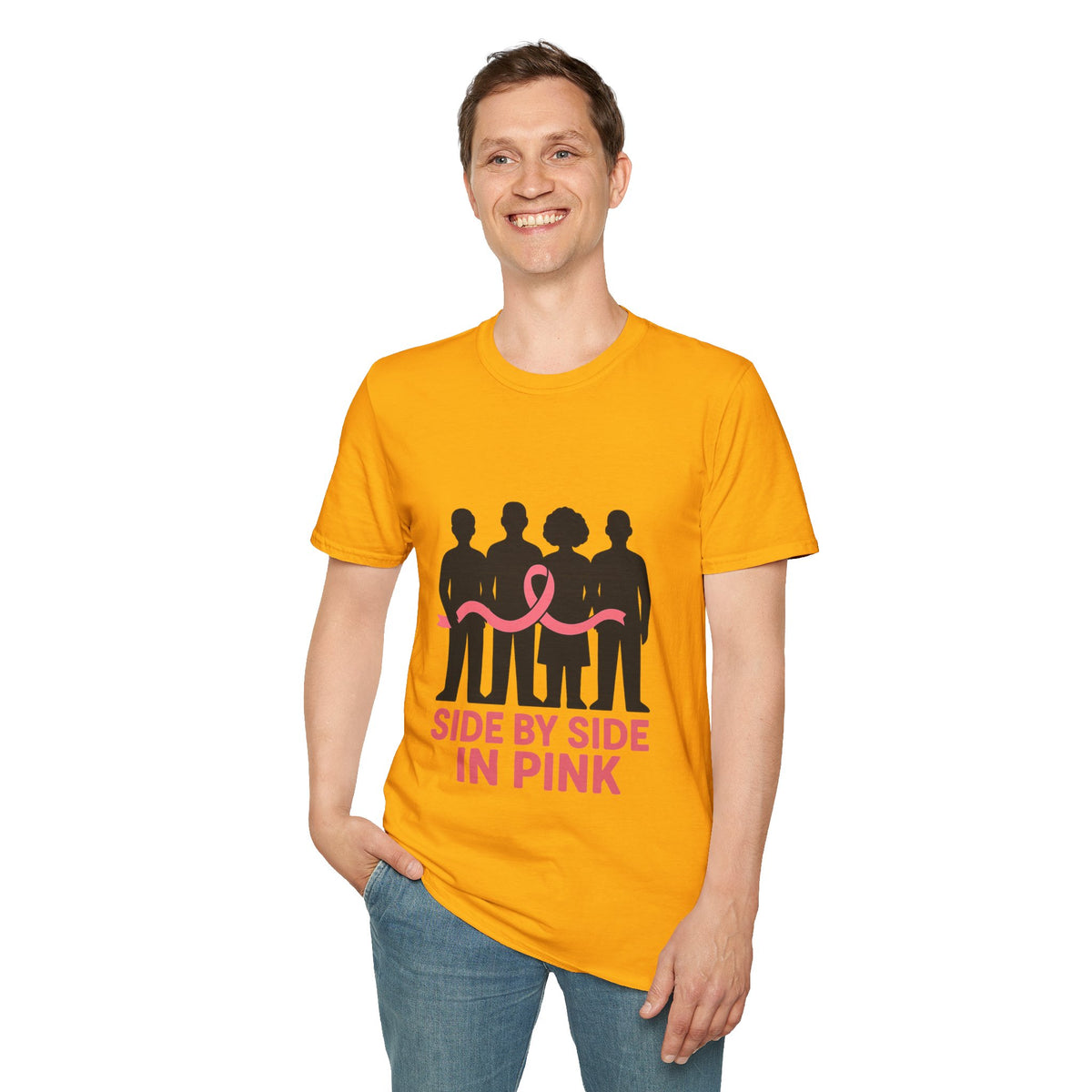 Side by Side in Pink Breast Cancer Awareness T-Shirt - Trending Now - October 2026