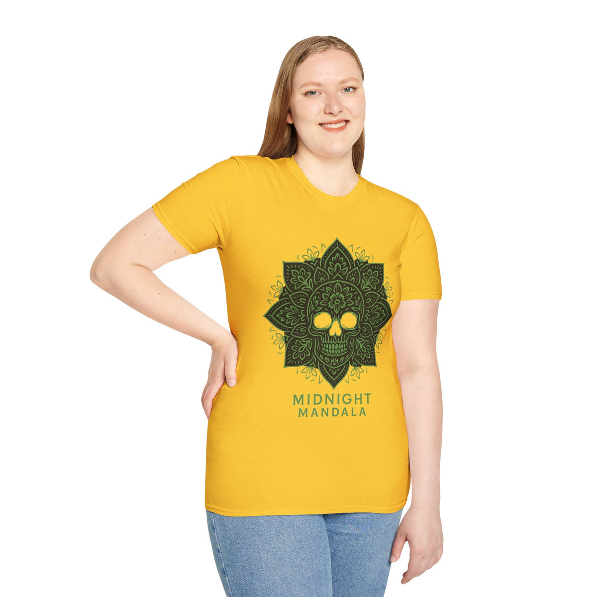 Mandala Skull T-Shirt — Midnight Mandala Floral Skull Tee - Trending Now - August 2026