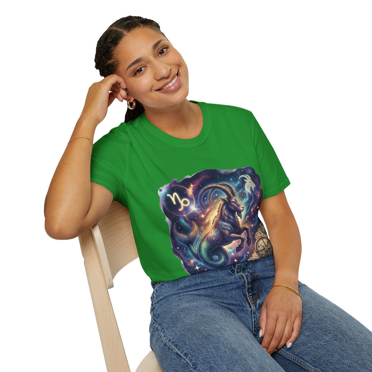 Capricorn Zodiac T-Shirt — Celestial Goat Astrology Tee