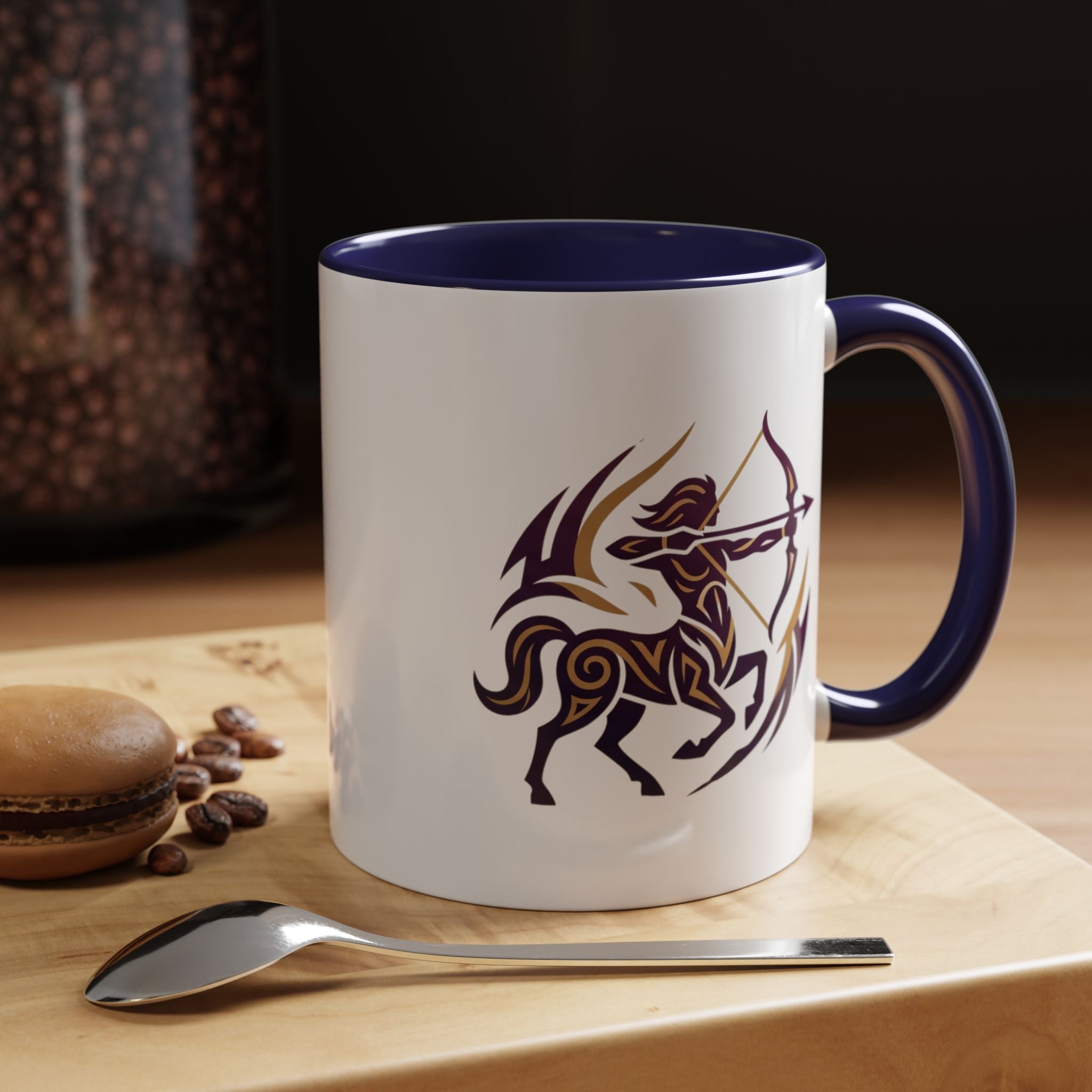 Sagittarius Zodiac Coffee Mug — Archer Centaur Astrology Accent Mug