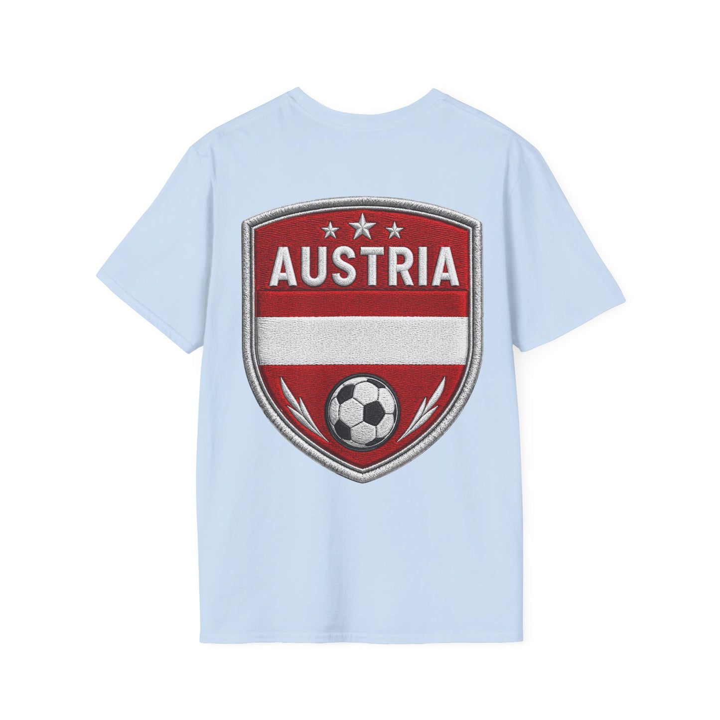 Austria  Alpine Charge Soccer T-Shirt — Mountain Football Graphic Tee -