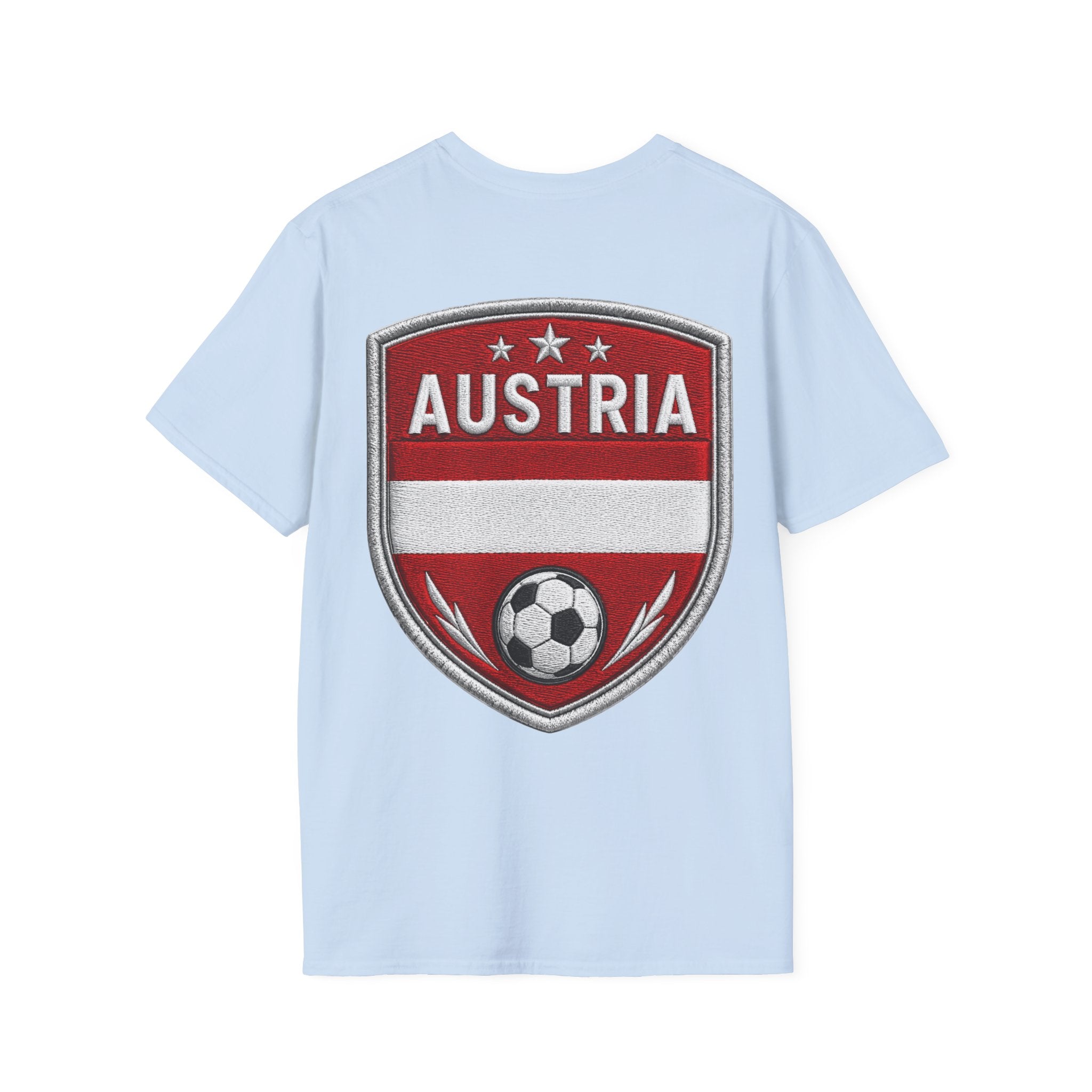 Austria  Alpine Charge Soccer T-Shirt — Mountain Football Graphic Tee -