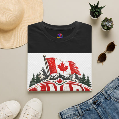 Canada Soccer T‑Shirt — Canadian Flag & Maple Leaf Crest