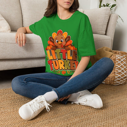 Little Turkey T‑Shirt – Cute Thanksgiving Kids & Family Tee