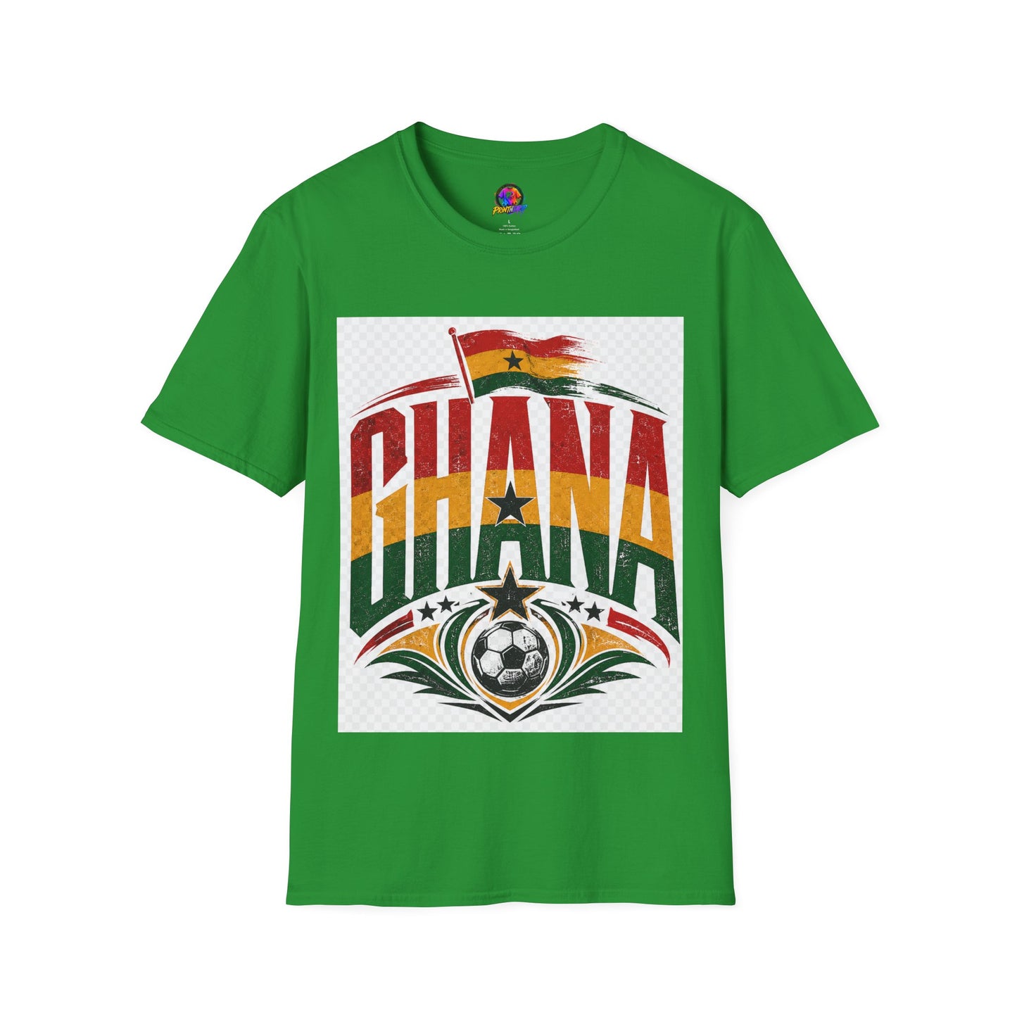 Ghana Flag Soccer T-Shirt — Retro Ghana Pride Football Tee